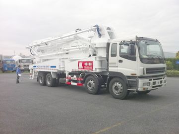 8x4 SSAB Steel ISUZU 47m Truck Mounted Concrete Pump / Delivery Equipment 390HP